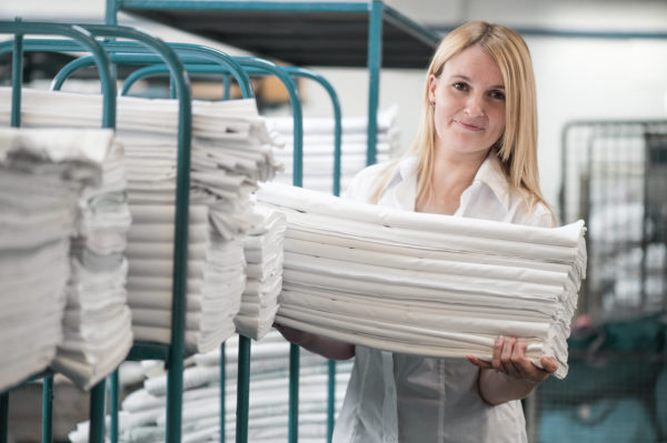 Freshly laundered sheets