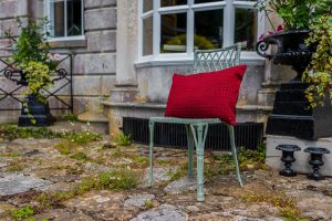 Red Silk Cushion